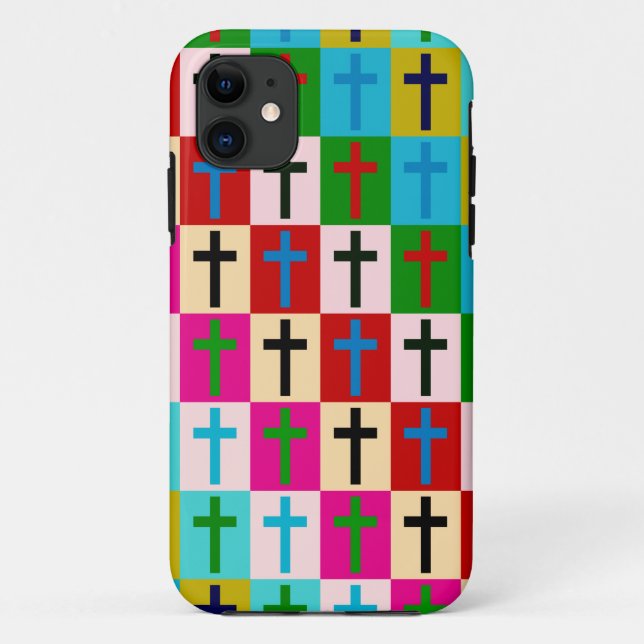 Capa Para iPhone Da Case-Mate Cruzes do pop art (Verso)