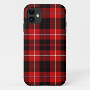 Capa Para iPhone Da Case-Mate Cunningham Tartan Red Xadrez Negra