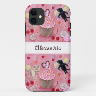 Capa Para iPhone Da Case-Mate Cupcake e fadas personalizados de Labrador