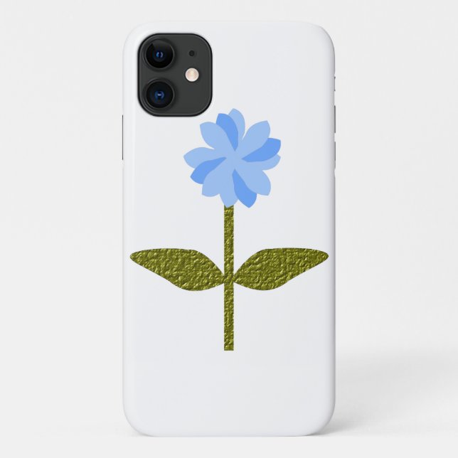 Capa Para iPhone Da Case-Mate Daisy Flower Bonito capa iphone 3 azul (Verso)