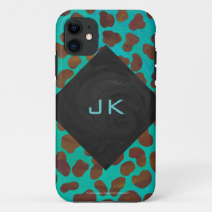Capa Para iPhone Da Case-Mate Dalmaciano Brown e Teal Impressão