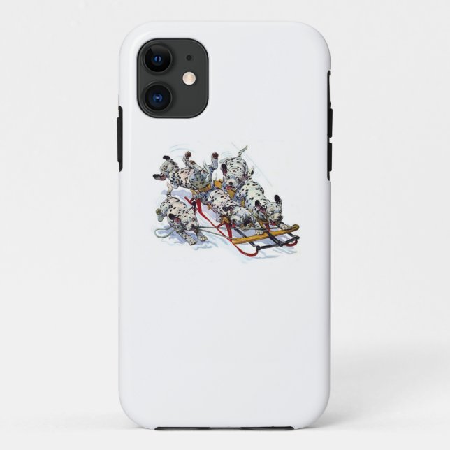 Capa Para iPhone Da Case-Mate Dalmaciano Pups Sledim (Verso)