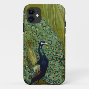 Capa Para iPhone Da Case-Mate Dama Art Nouveau & Ilustração Vintage de Pavão