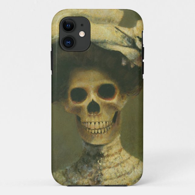 Capa Para iPhone Da Case-Mate Dama de esqueleto gótico Case-Mate ID (Verso)