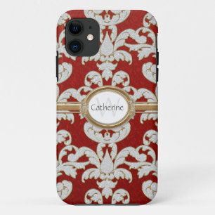 Capa Para iPhone Da Case-Mate Damasco da folha floral da faísca de Iphone 5