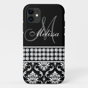Capa Para iPhone Da Case-Mate Damasco preto case mate impressa do iPhone 5 dos