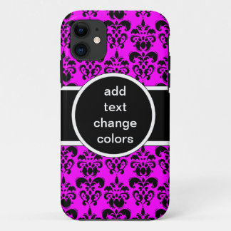 Capa Para iPhone Da Case-Mate damasco preto em qualquer cor