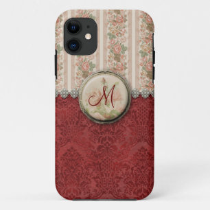 Capa Para iPhone Da Case-Mate Damasco vermelho-menina e Rosas