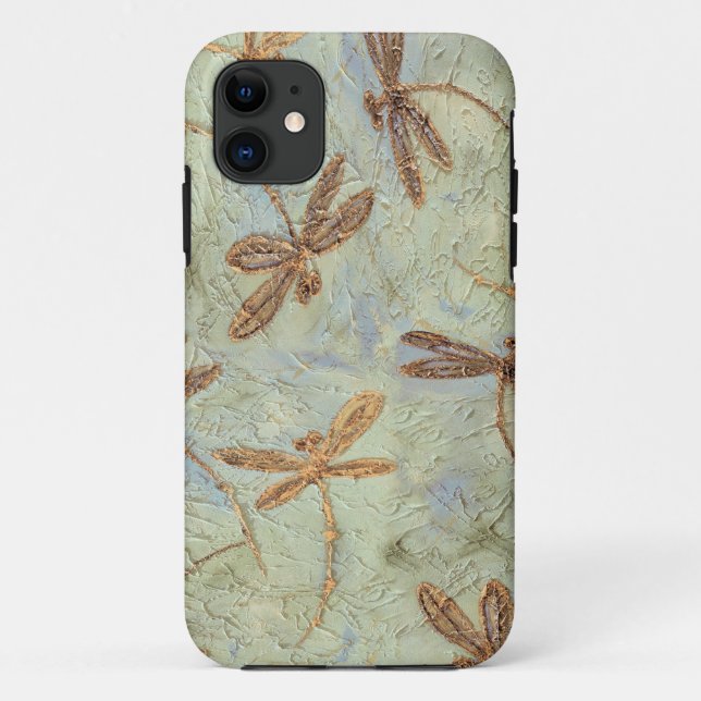Capa Para iPhone Da Case-Mate Dança de Dragonfly Dourada (Verso)