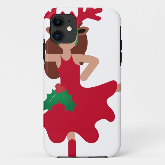 Capa Para iPhone Da Case-Mate dançarina do xmas flamenco emoji (Verso)