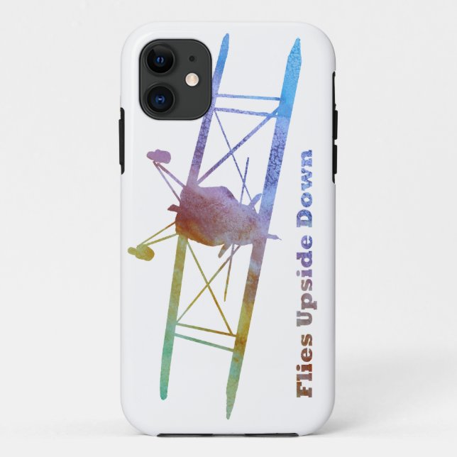 Capa Para iPhone Da Case-Mate Das "moscas biplano upside-down" (Verso)