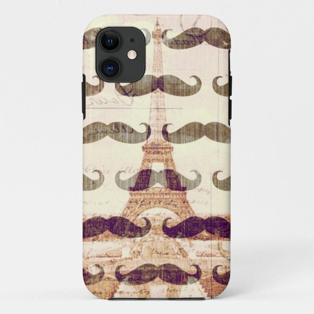 Capa Para iPhone Da Case-Mate De Paris com bigode (Verso)