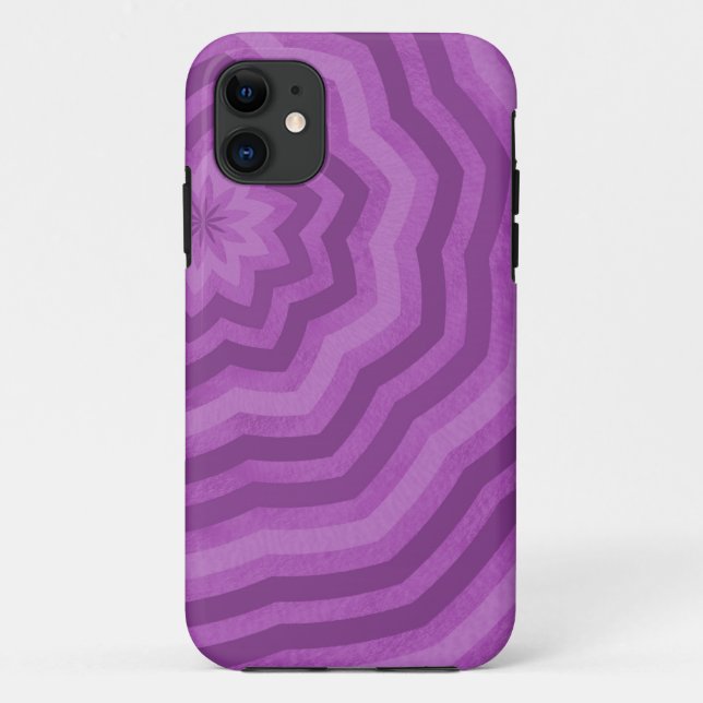 Capa Para iPhone Da Case-Mate Desenho Abstrato Tons de Roxo (Verso)