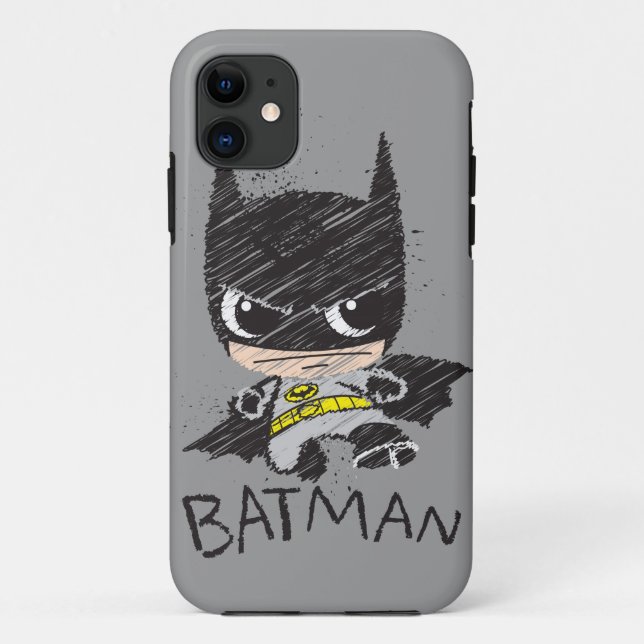 Capa Para iPhone Da Case-Mate Desenho do Mini Clássico Batman (Verso)