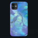 Capa Para iPhone Da Case-Mate Design abstrato surreal<br><div class="desc">Um fractal eetéreo legal. Muitos círculos,  bolhas e espirais em cores variadas de azuis legal gelados,  verdes de menta macia e várias tonalidades de roxo. Este design abstrato surreal,  composto de cores misturadoras giratórias cria uma mistura de cor e movimento suave e brilhante.</div>