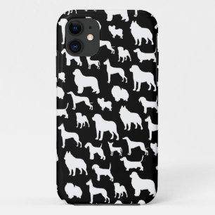Capa Para iPhone Da Case-Mate Design bonito & chique da silhueta do cão no pret