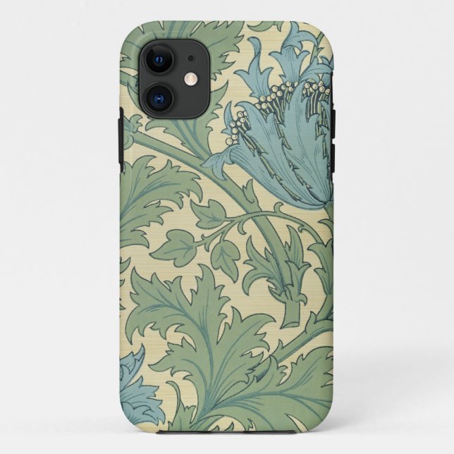 Capa Para iPhone Da Case-Mate Design da "anêmona" (matéria têxtil) (Verso)