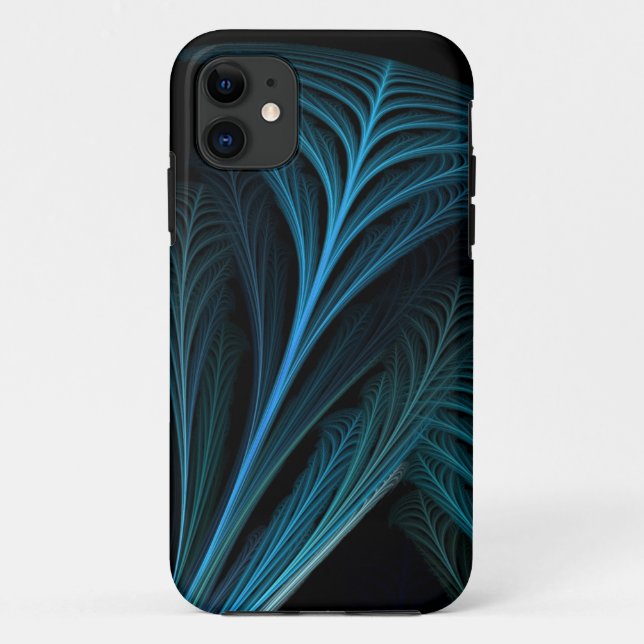 Capa Para iPhone Da Case-Mate Design de Arte Fractal de Penas (Verso)
