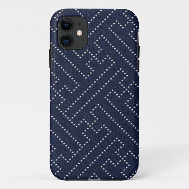 Capa Para iPhone Da Case-Mate Design de chave de sashiko japonesa (Verso)