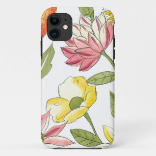 Capa Para iPhone Da Case-Mate Design de Jardim Floral com Fundo Branco
