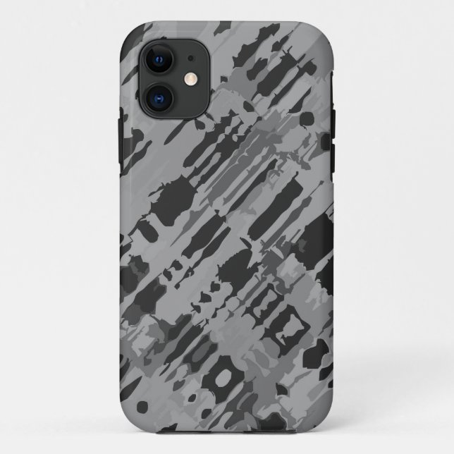 Capa Para iPhone Da Case-Mate Design de Splatter - Camuflagem de cinza (Verso)