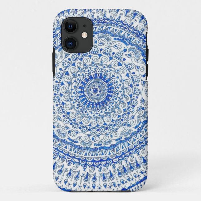 Capa Para iPhone Da Case-Mate Design do círculo da caneta (Verso)