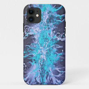 Capa Para iPhone Da Case-Mate Design do Splatter Grunge - azul