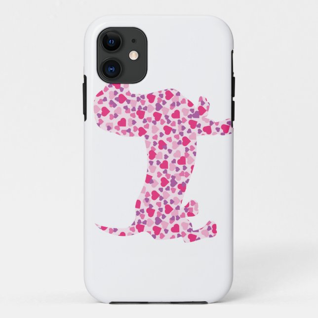 Capa Para iPhone Da Case-Mate Dia de os namorados Dachshund (Verso)