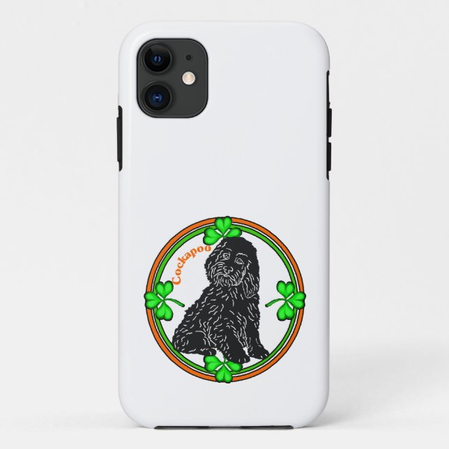 Capa Para iPhone Da Case-Mate Dia de São Patrício de Cockapoo (Verso)