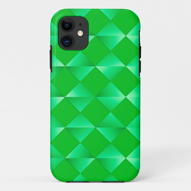 Capa Para iPhone Da Case-Mate Diamantes de Seda Meados do Século - verde esmeral (Verso)