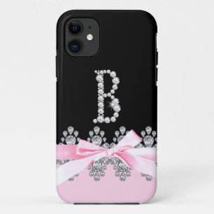 Capa Para iPhone Da Case-Mate Diamond Delilah Inicial: B