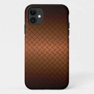 Capa Para iPhone Da Case-Mate Diamondplate Look Pattern Black to Copper Fade (Pa