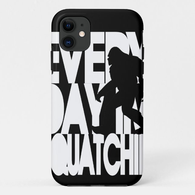 Capa Para iPhone Da Case-Mate Diário eu sou Squatchin preto e branco (Verso)