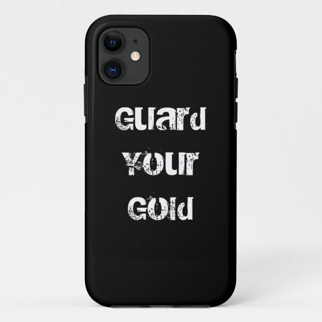 Capa Para iPhone Da Case-Mate Dito Engraçado de Ouro (Verso)