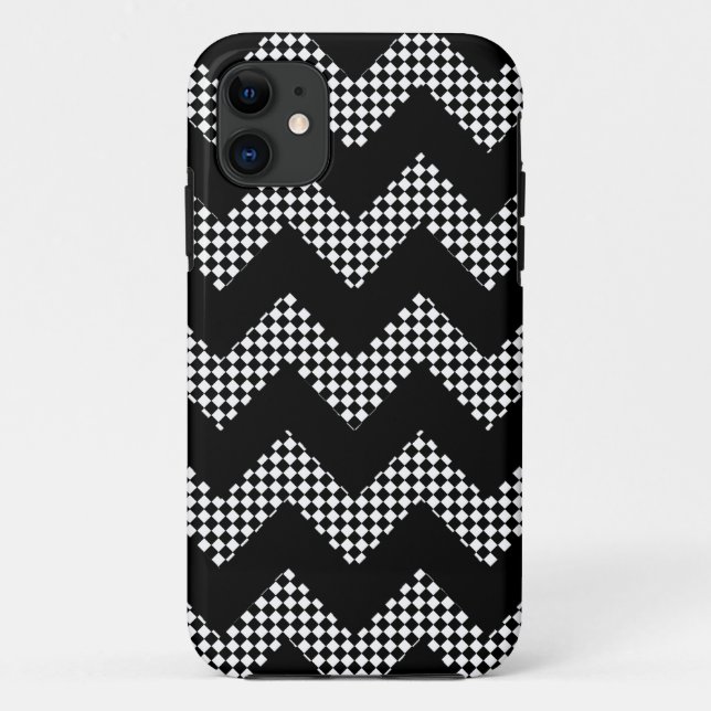 Capa Para iPhone Da Case-Mate divisa negra com azulejos (Verso)