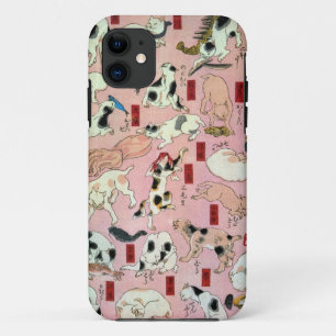 Capa Para iPhone Da Case-Mate ） do 上 do （do 其のまま地口猫飼好五十三疋, gatos do 国芳 (1),