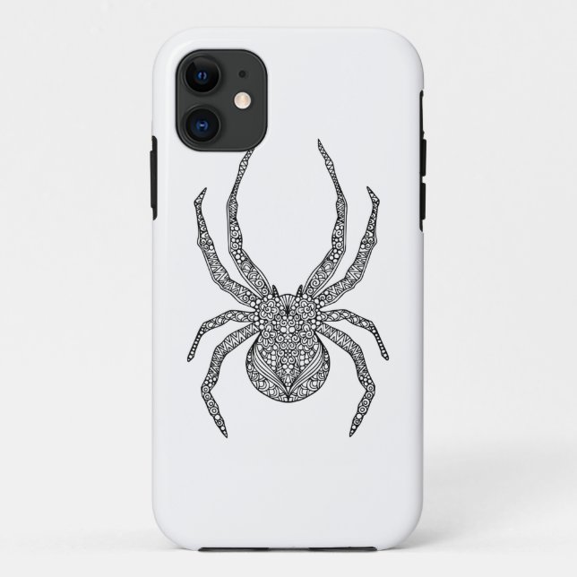 Capa Para iPhone Da Case-Mate Doodle da aranha (Verso)