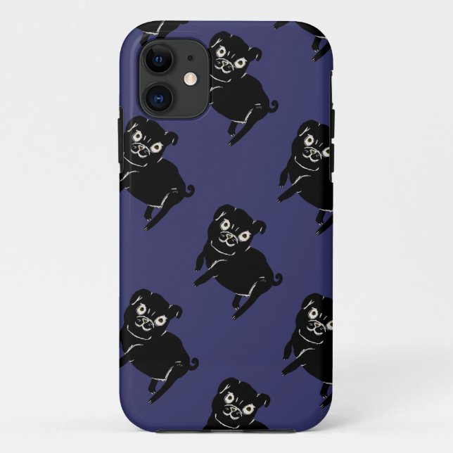 Capa Para iPhone Da Case-Mate Doodle de Puggy (Verso)