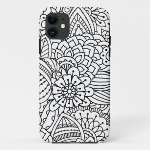 Capa Para iPhone Da Case-Mate Doodle do design da flor