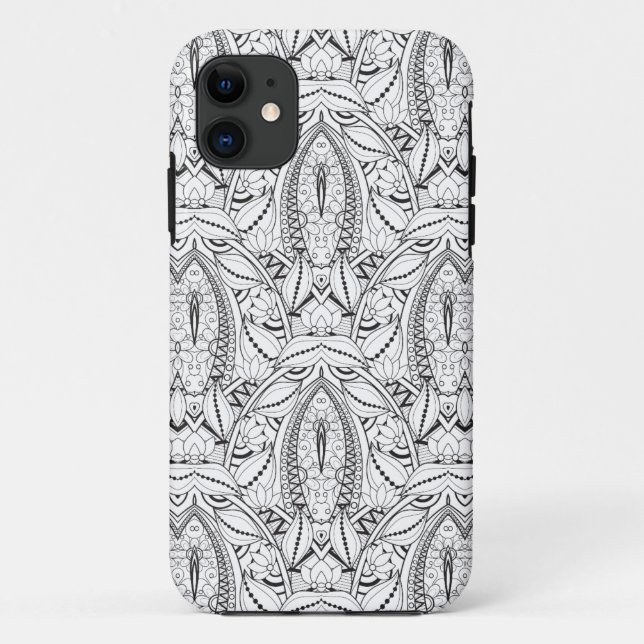 Capa Para iPhone Da Case-Mate Doodle tribal abstrato (Verso)