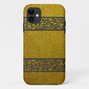 Capa Para iPhone Da Case-Mate Dourado Couro Moderno