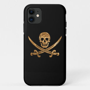 Capa Para iPhone Da Case-Mate Dourado Jolly Roger