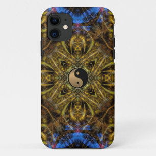 Capa Para iPhone Da Case-Mate Dourado orgânico Yin Yang Fractal Art Personalizad