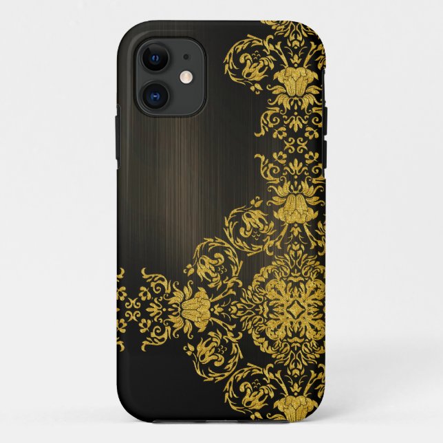 Capa Para iPhone Da Case-Mate Dourado Ornamentado (Verso)