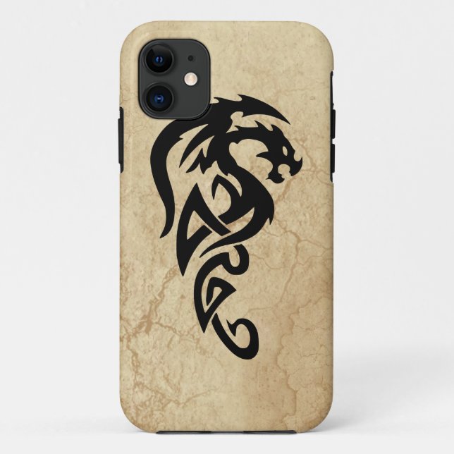 Capa Para iPhone Da Case-Mate Dragão Tribal Mítico, Ano do Design Dragão (Verso)