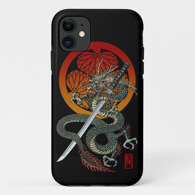 Capa Para iPhone Da Case-Mate Dragon katana aoi 2 (Verso)
