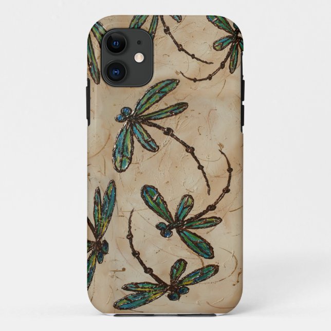 Capa Para iPhone Da Case-Mate Dragonflies Rustic Cream (Verso)