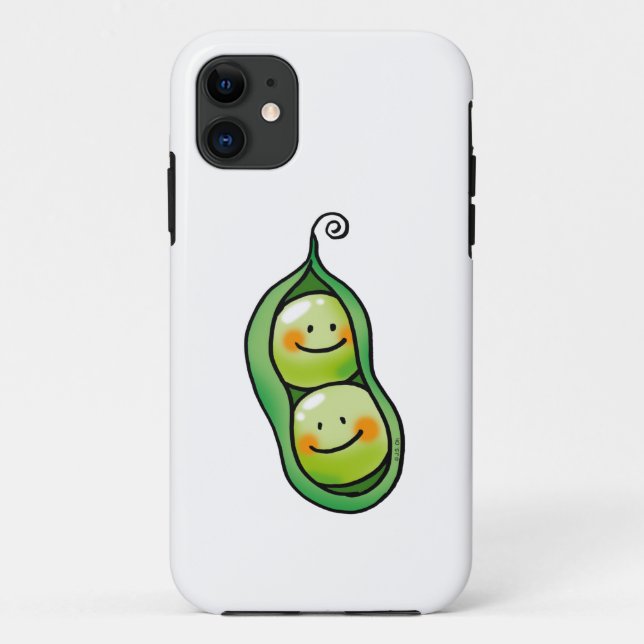 Capa Para iPhone Da Case-Mate Duas ervilhas numa vagem (Verso)