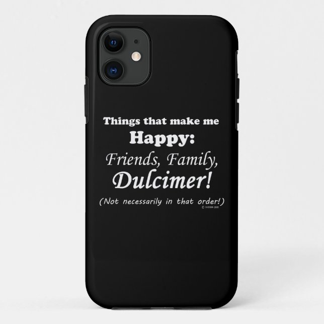Capa Para iPhone Da Case-Mate Dulcimer Me Faz Feliz (Verso)