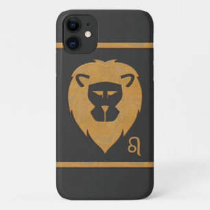 Capa Para iPhone Da Case-Mate Efeito do mármore da cabeça do leão do zodíaco